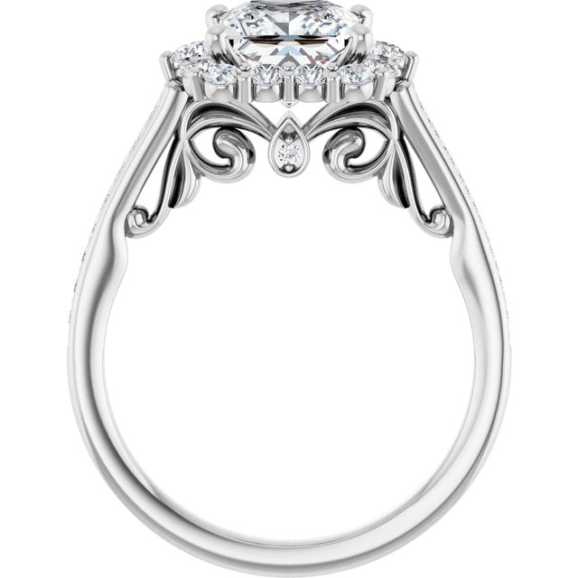 Square Engagement Ring Mounting