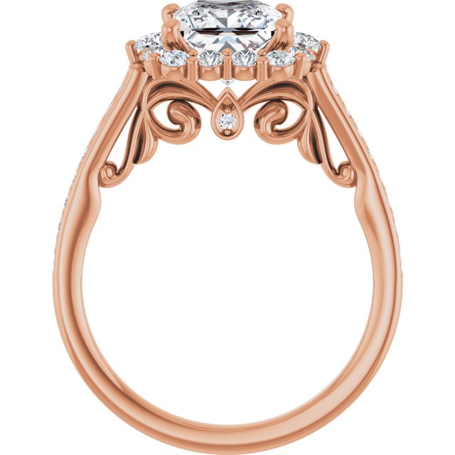 Square Engagement Ring Mounting