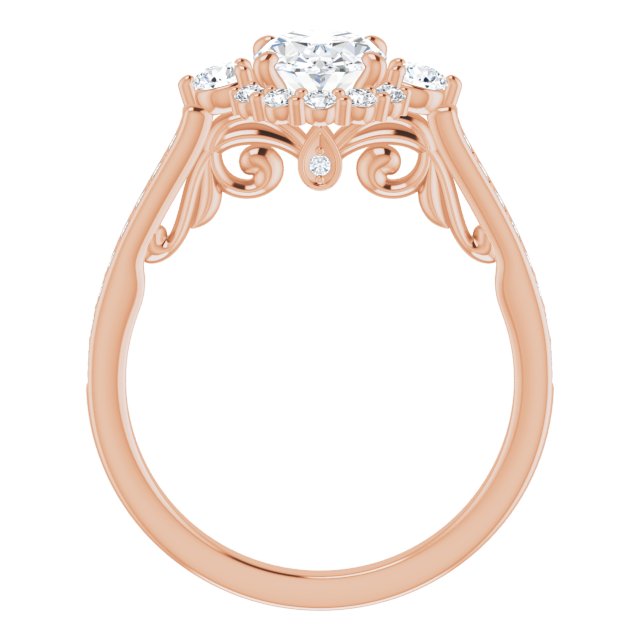 Oval Engagement Ring Mounting