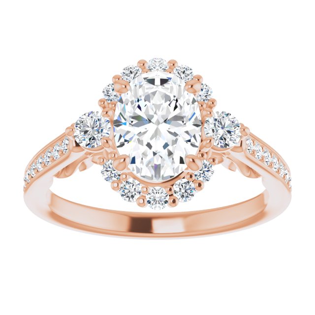 Oval Engagement Ring Mounting