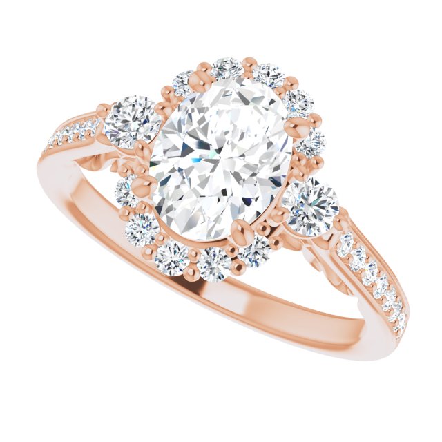 Oval Engagement Ring Mounting