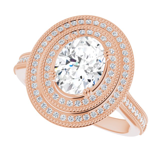 Oval Engagement Ring Mounting