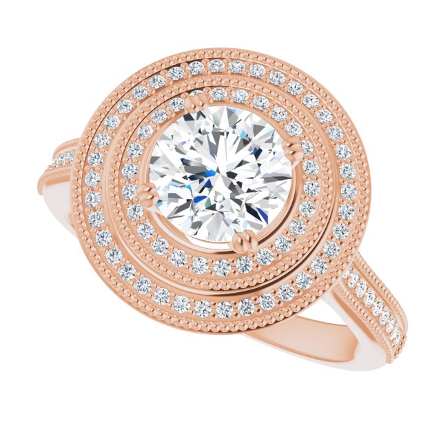 Round Engagement Ring Mounting