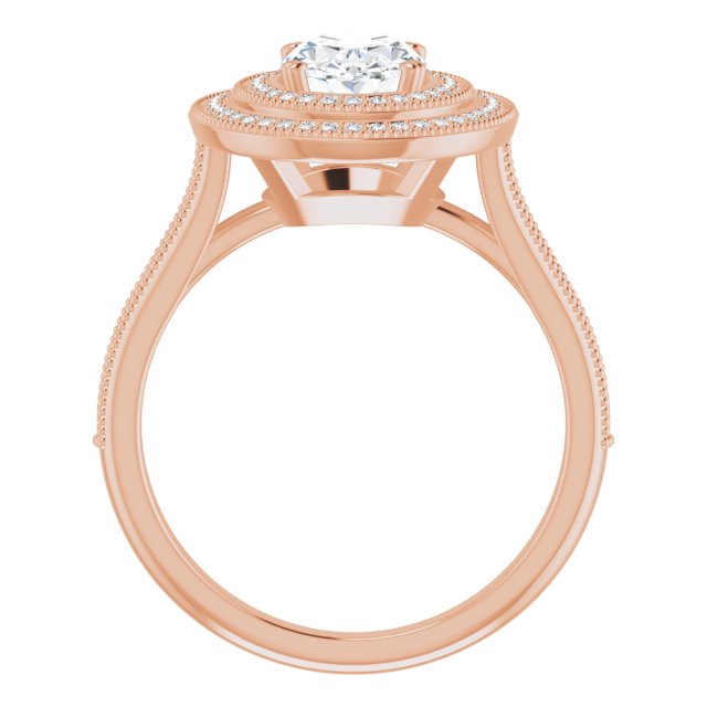Oval Engagement Ring Mounting
