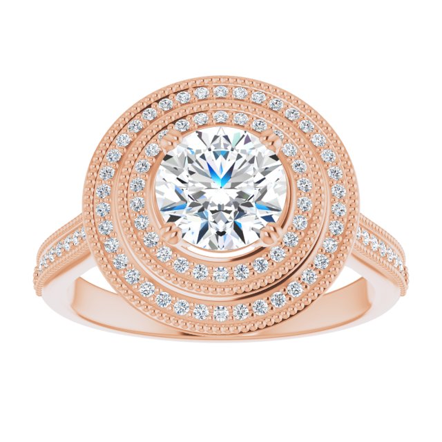 Round Engagement Ring Mounting