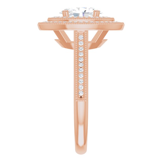 Oval Engagement Ring Mounting