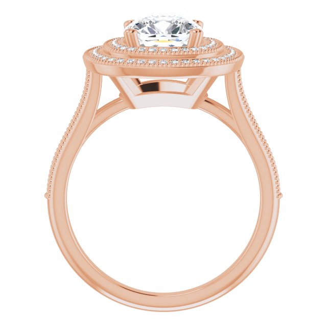 Cushion Engagement Ring Mounting