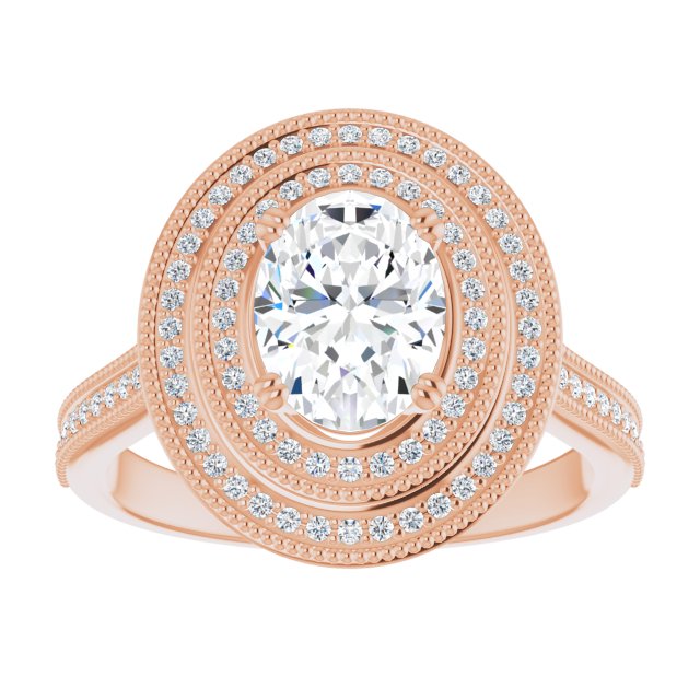 Oval Engagement Ring Mounting