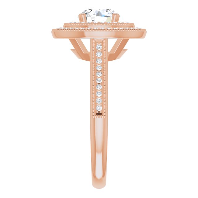Round Engagement Ring Mounting