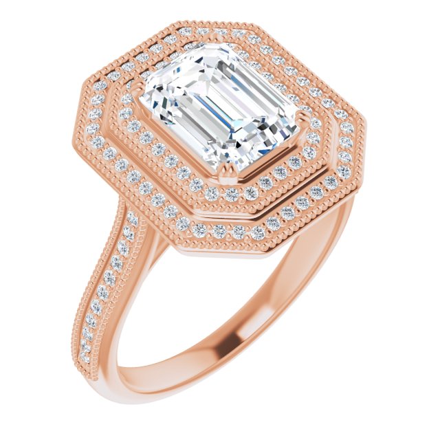 Emerald Engagement Ring Mounting
