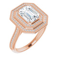 Emerald Engagement Ring Mounting