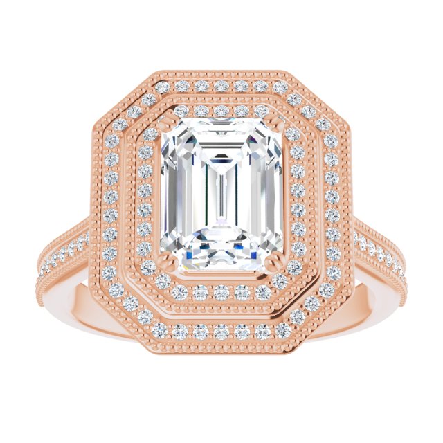 Emerald Engagement Ring Mounting