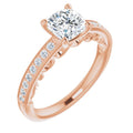 Cushion Infinity-Inspired Engagement Ring Mounting