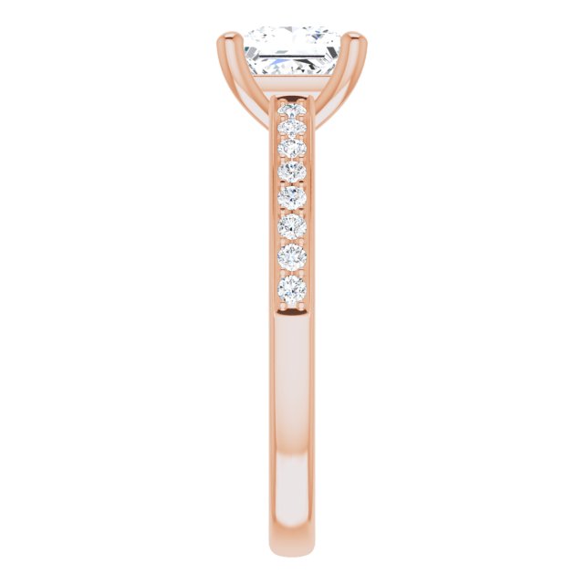 Square Infinity-Inspired Engagement Ring Mounting