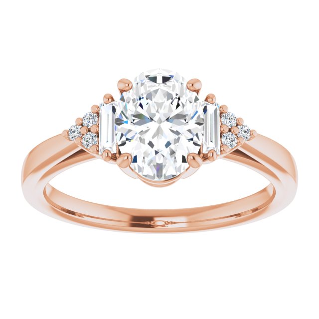 Oval Engagement Ring Mounting