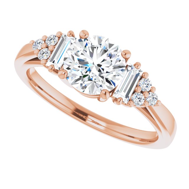 Round Engagement Ring Mounting