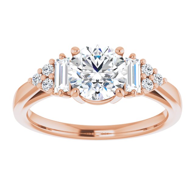 Round Engagement Ring Mounting