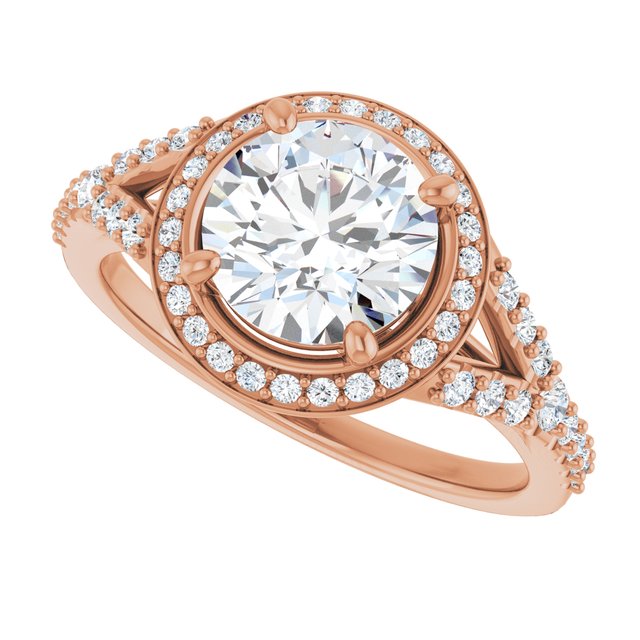 Round Engagement Ring Mounting