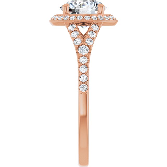 Round Engagement Ring Mounting