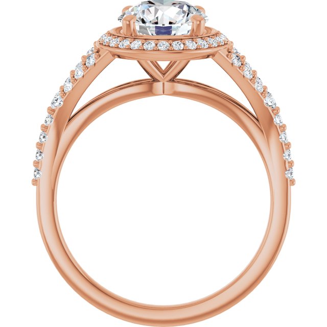 Round Engagement Ring Mounting