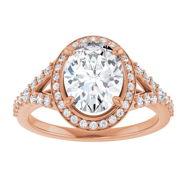 Oval Engagement Ring Mounting