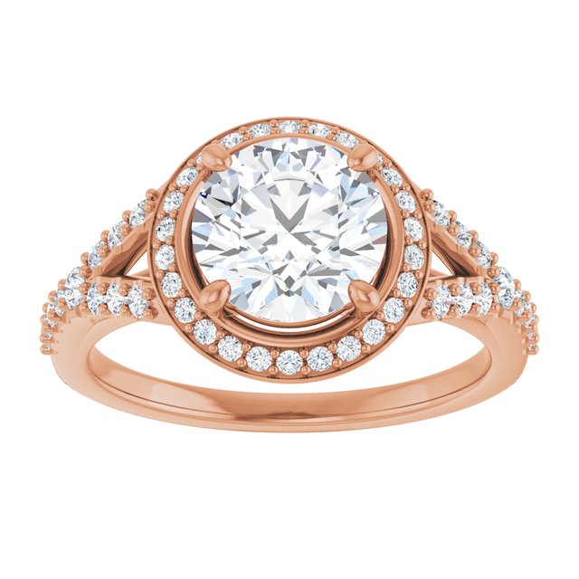 Round Engagement Ring Mounting