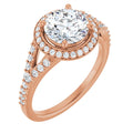 Round Engagement Ring Mounting