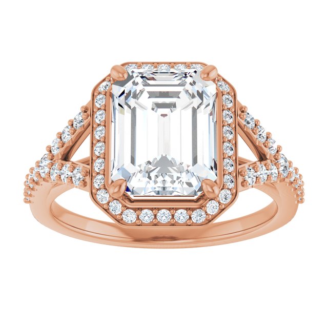 Emerald Engagement Ring Mounting