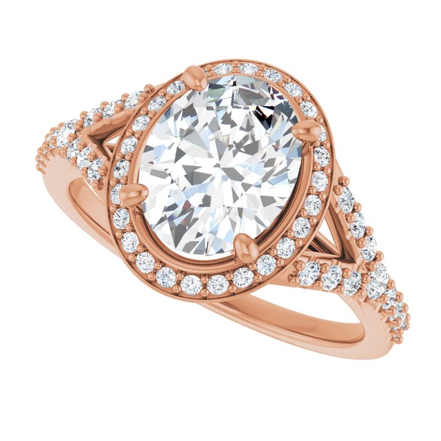 Oval Engagement Ring Mounting