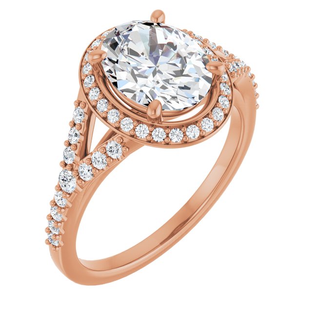 Oval Engagement Ring Mounting