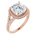Cushion Engagement Ring Mounting