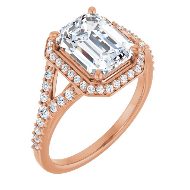 Emerald Engagement Ring Mounting