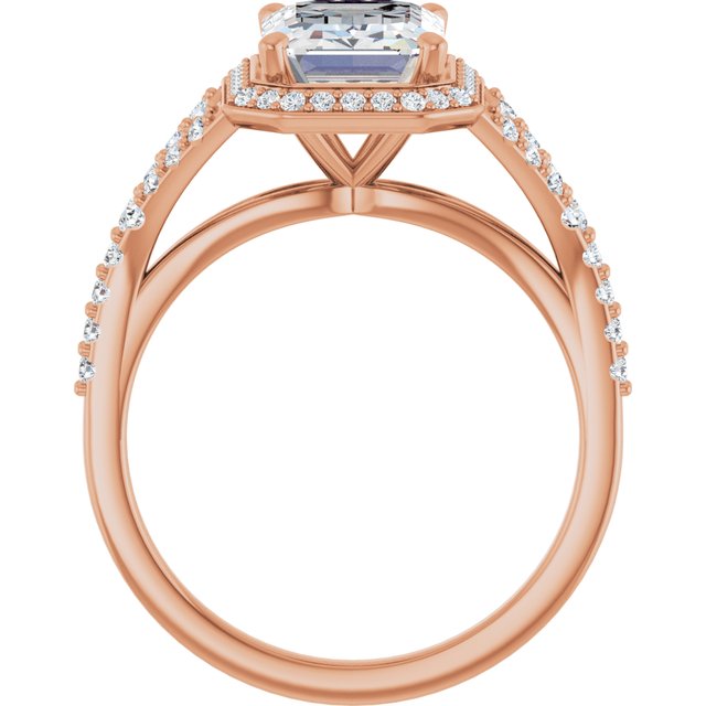 Emerald Engagement Ring Mounting