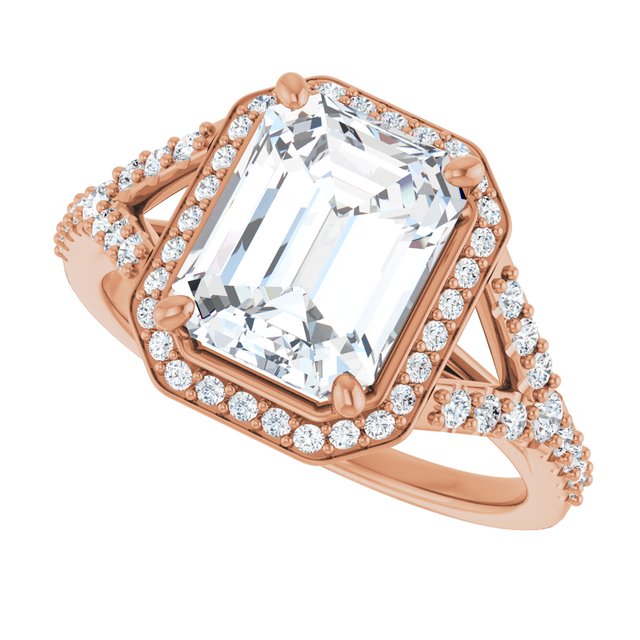 Emerald Engagement Ring Mounting