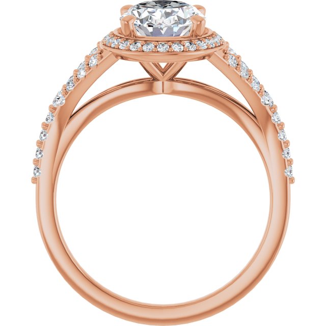 Oval Engagement Ring Mounting