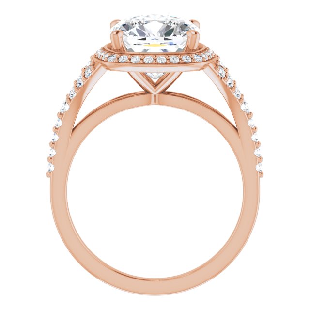 Cushion Engagement Ring Mounting
