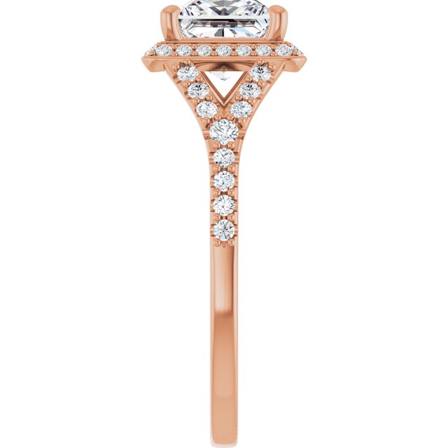 Square Engagement Ring Mounting