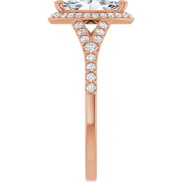 Marquise Engagement Ring Mounting