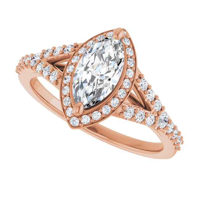 Marquise Engagement Ring Mounting
