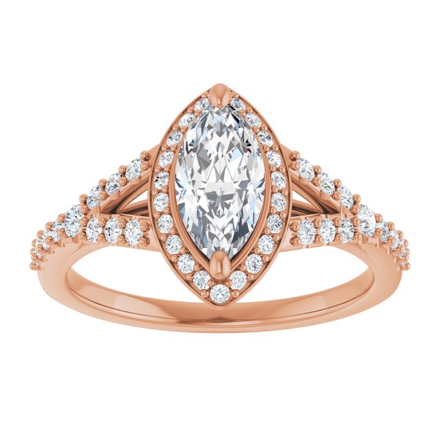 Marquise Engagement Ring Mounting