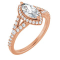 Marquise Engagement Ring Mounting