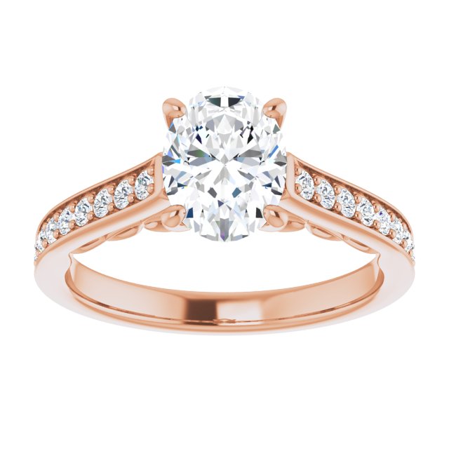 Oval Engagement Ring Mounting