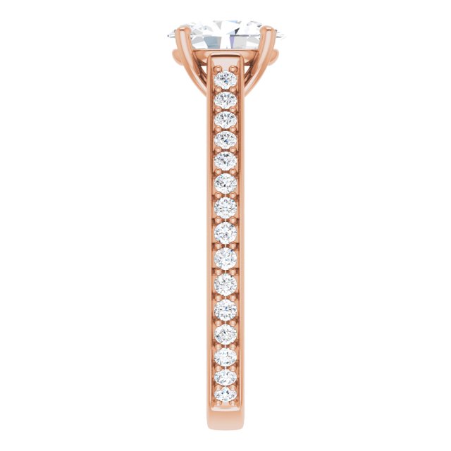 Oval Engagement Ring Mounting