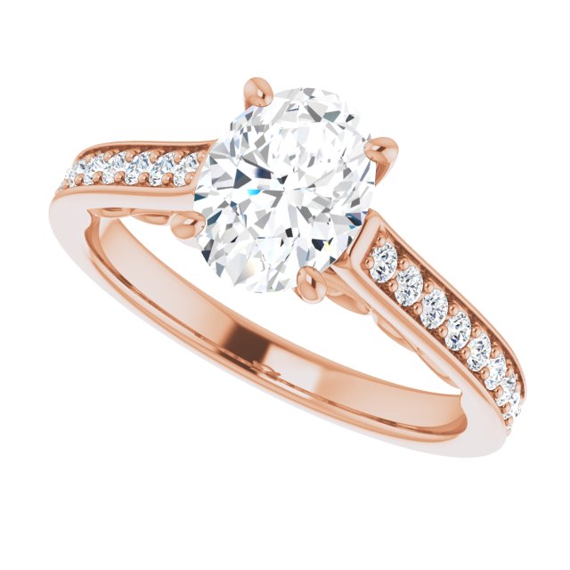 Oval Engagement Ring Mounting