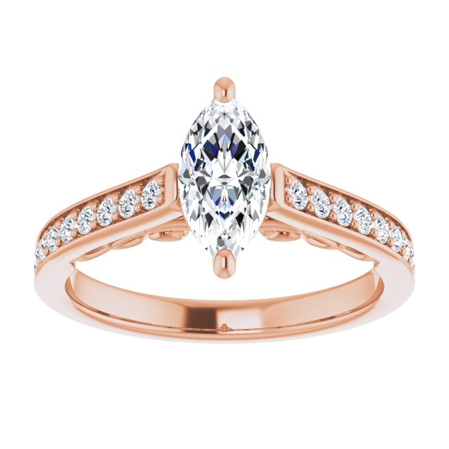 Marquise Engagement Ring Mounting