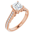 Asscher Engagement Ring Mounting