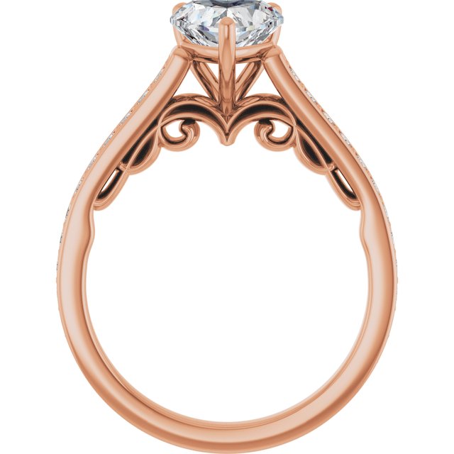 Heart Engagement Ring Mounting