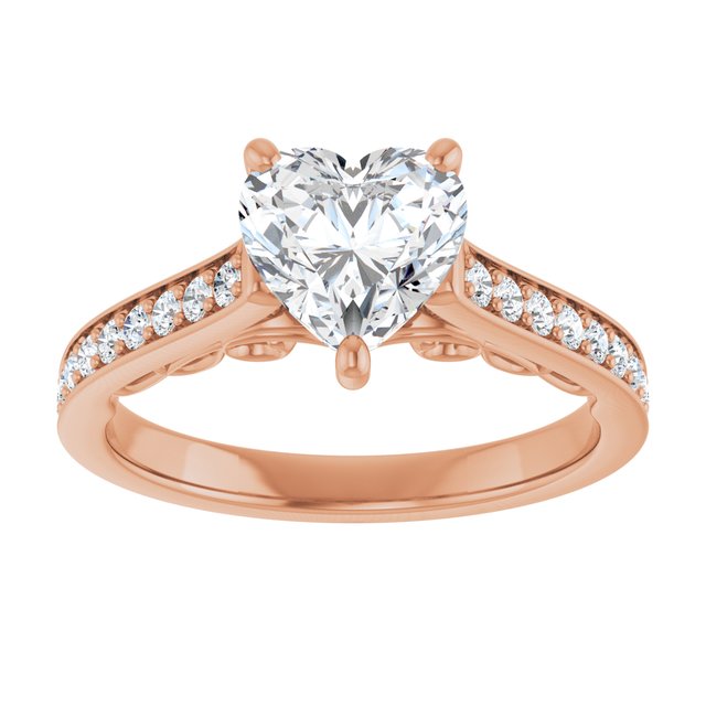 Heart Engagement Ring Mounting
