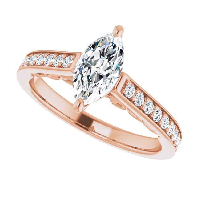 Marquise Engagement Ring Mounting