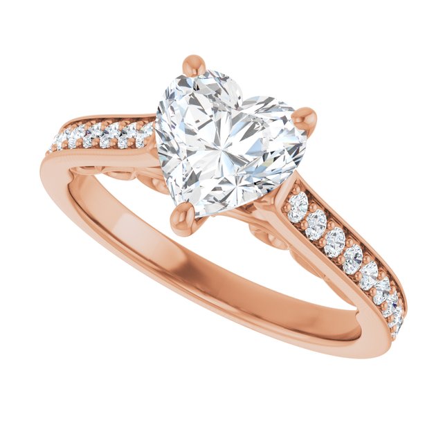 Heart Engagement Ring Mounting